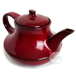 Mid Century Modern Ernestine Italy Ceramic Tea Pot & Lid Rare Vintage MCM